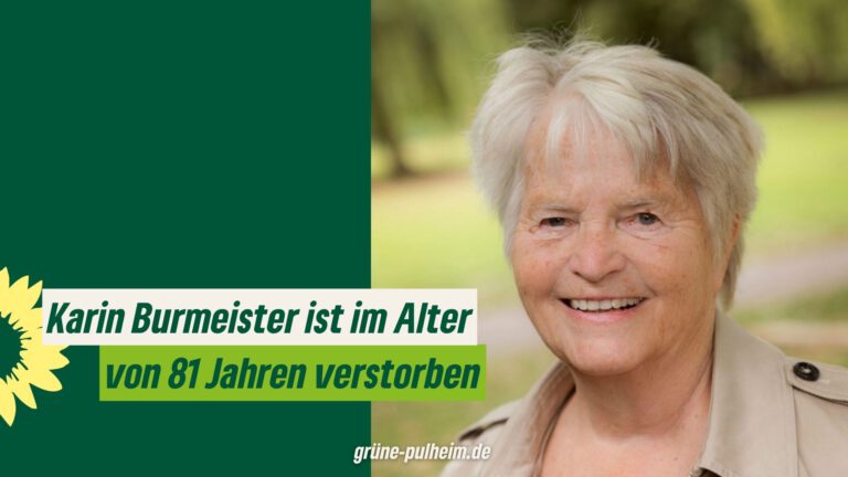 Karin Burmeister mit 81 Jahren verstorben